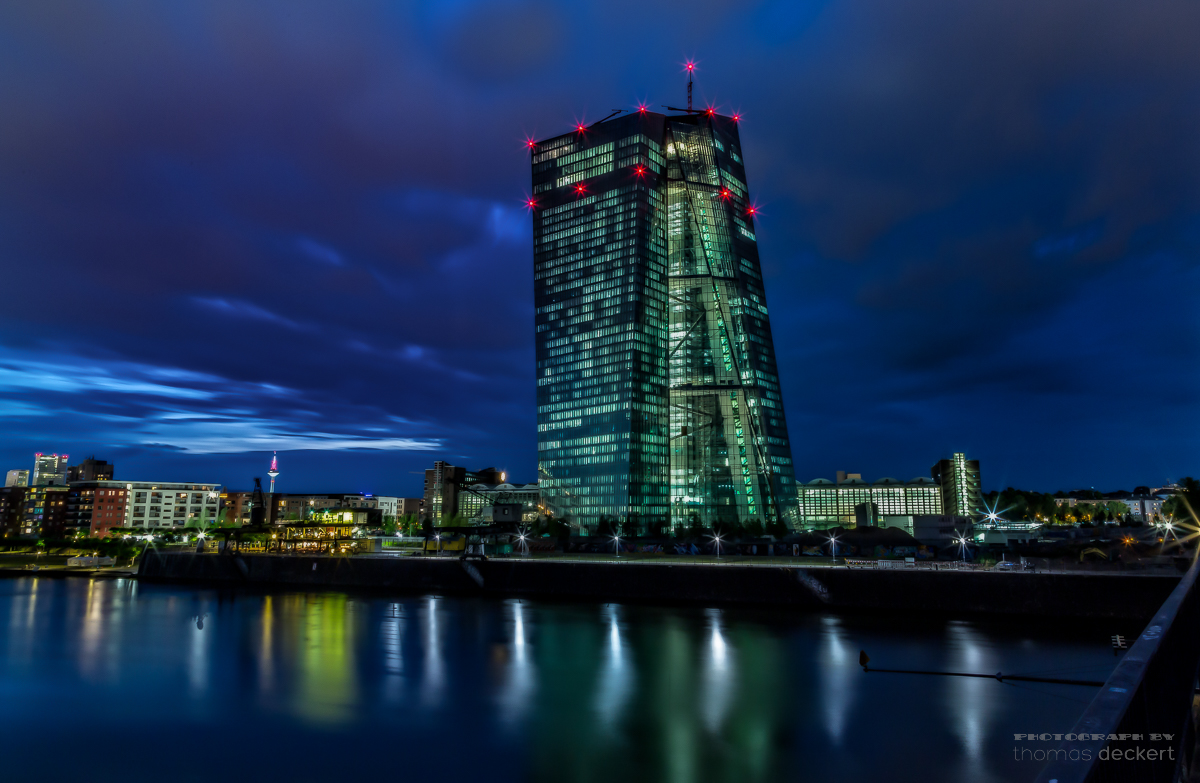 Das neue Gebäude der Europäischen Zentralbank (EZB / ECB)